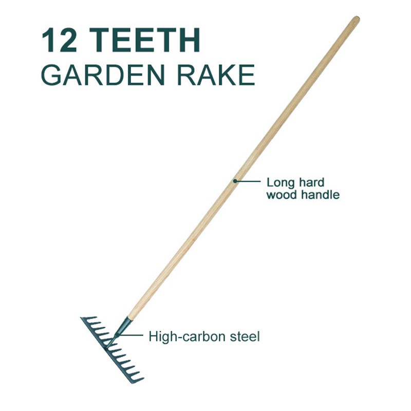 product-800-800 wooden garden rake 12 teeth